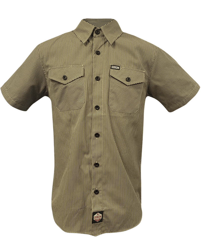 WorkForce Short Sleeve Work Shirt - Khaki & Black - Dixxon Flannel Co.