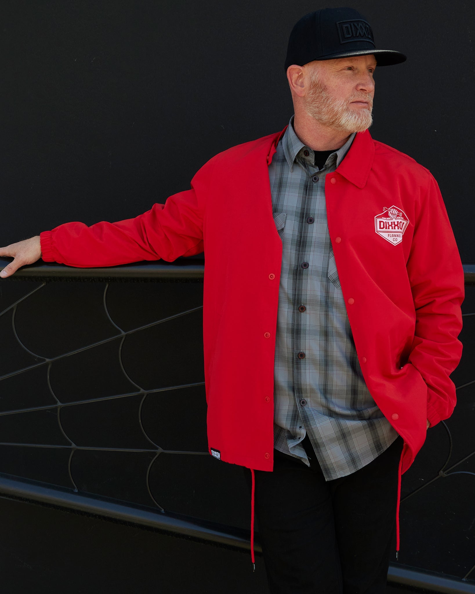 Men's Working Class Coaches Jacket   Red   Dixxon Flannel Co