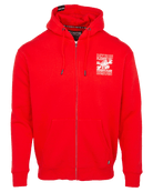 Working Class Fist Zip Up Hoodie - Red - Dixxon Flannel Co.