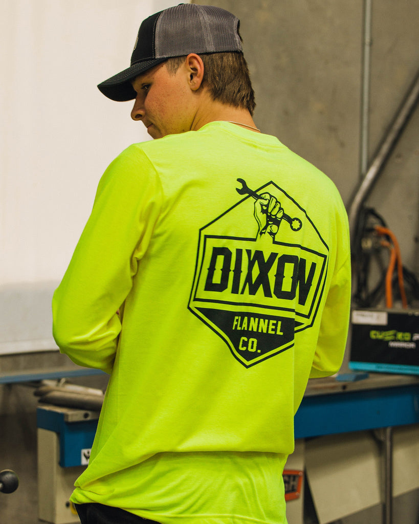 Working Class Hi Vis Long Sleeve T-Shirt - Safety Yellow - Dixxon Flannel Co.