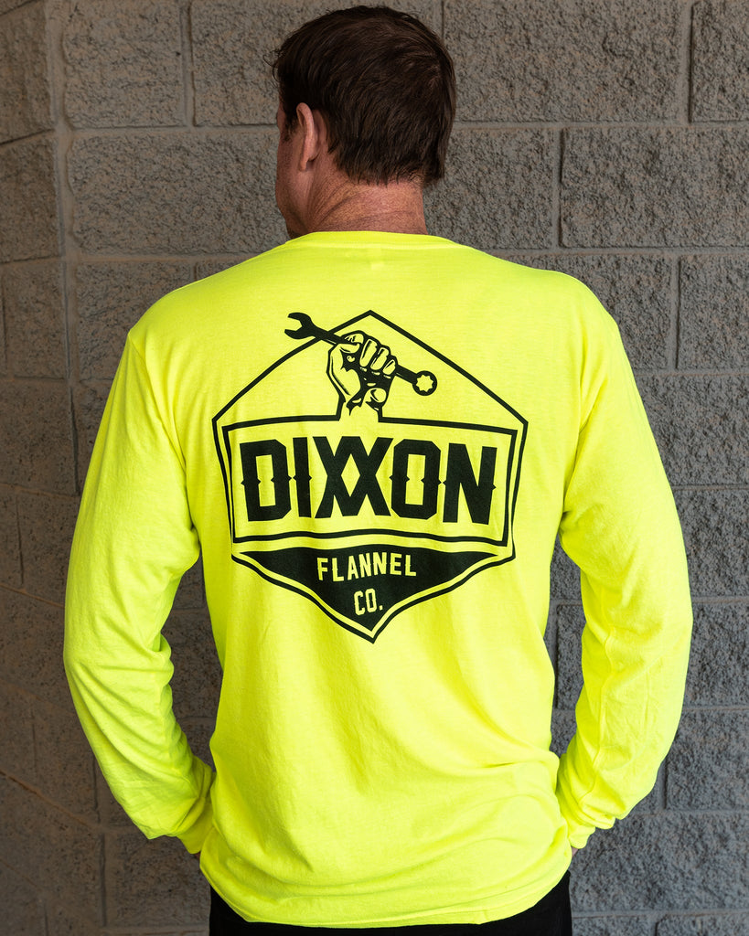Working Class Hi Vis Long Sleeve T-Shirt - Yellow - Dixxon Flannel Co.
