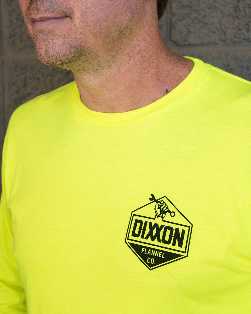 Working Class Hi Vis Long Sleeve T-Shirt - Yellow - Dixxon Flannel Co.