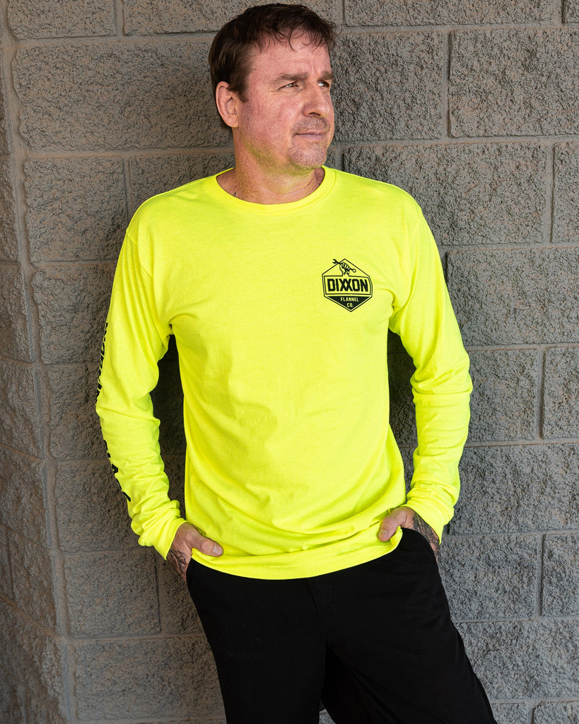 Working Class Hi Vis Long Sleeve T-Shirt - Yellow - Dixxon Flannel Co.