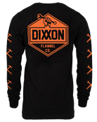 Working Class Long Sleeve T-Shirt - Black & Orange - Dixxon Flannel Co.