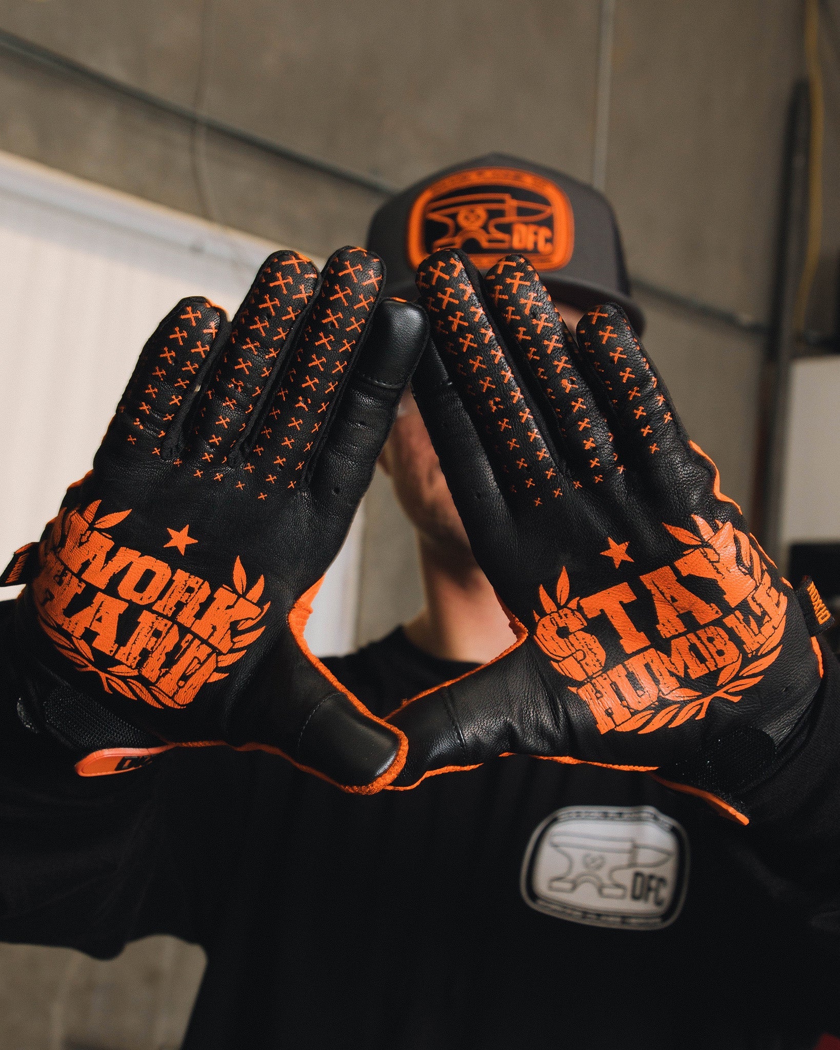 Working Class Moto Gloves - Floro Orange - Dixxon Flannel Co.