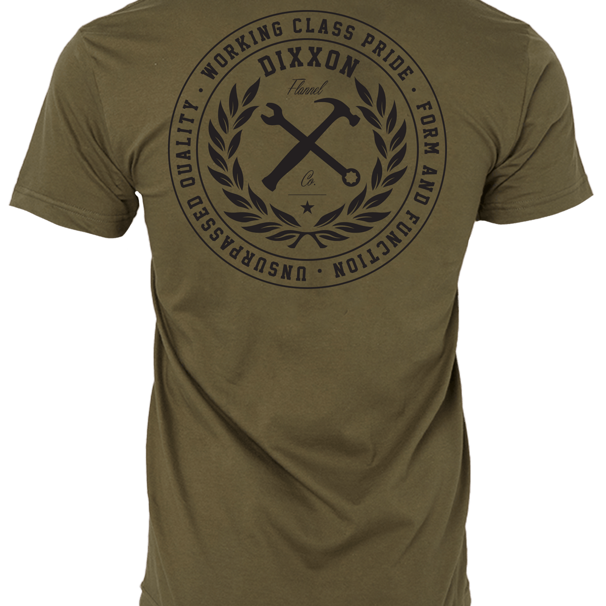 Men's Working Class Pride T-Shirt - O.D. Green & Black | Dixxon Flannel Co.