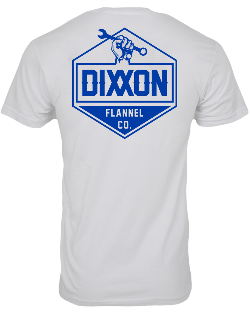 Working Class T-Shirt - White & Navy - Dixxon Flannel Co.