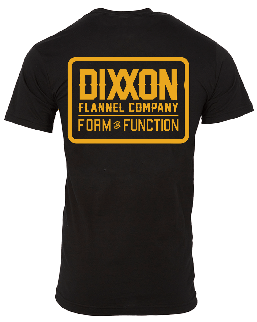 Yellow Classic Logo T-Shirt - Black - Dixxon Flannel Co.