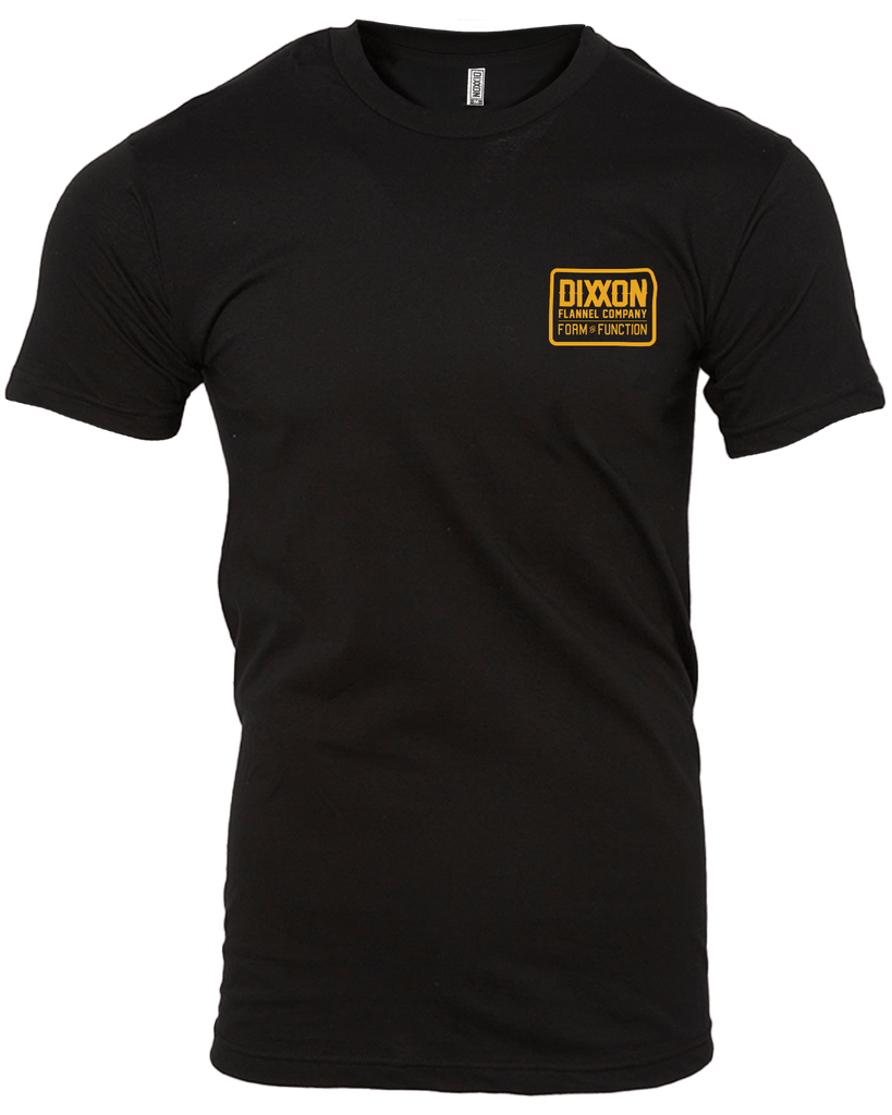 Yellow Classic Logo T-Shirt - Black - Dixxon Flannel Co.