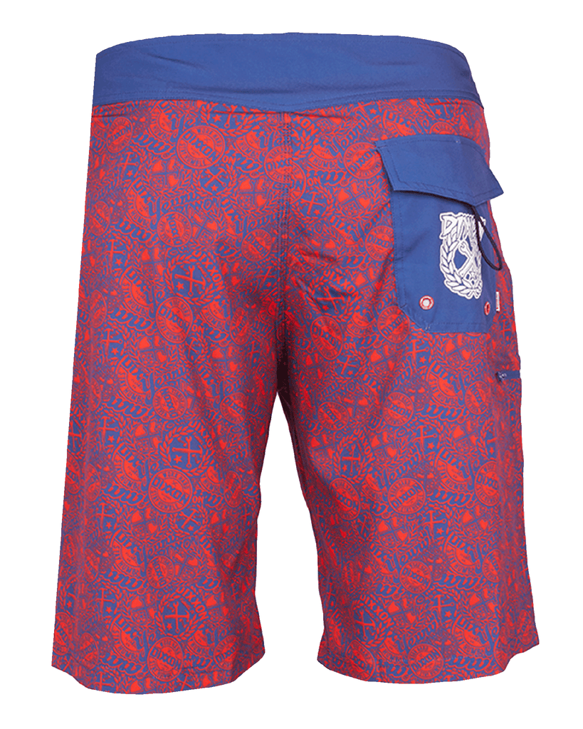 Yeww Boardshorts - Red & Blue - Dixxon Flannel Co.
