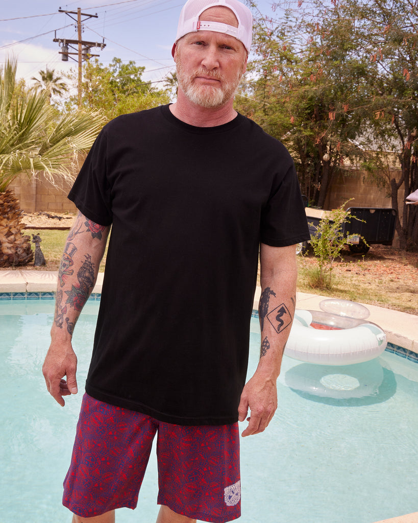 Yeww Boardshorts - Red & Blue - Dixxon Flannel Co.