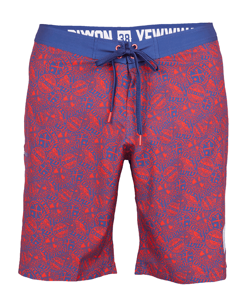 Yeww Boardshorts - Red & Blue - Dixxon Flannel Co.