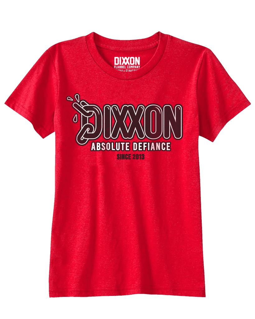 Youth Absolute Defiance T-Shirt - Red - Dixxon Flannel Co.
