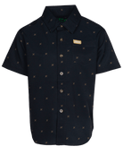 Youth Finney Short Sleeve - Black & Gold - Dixxon Flannel Co.