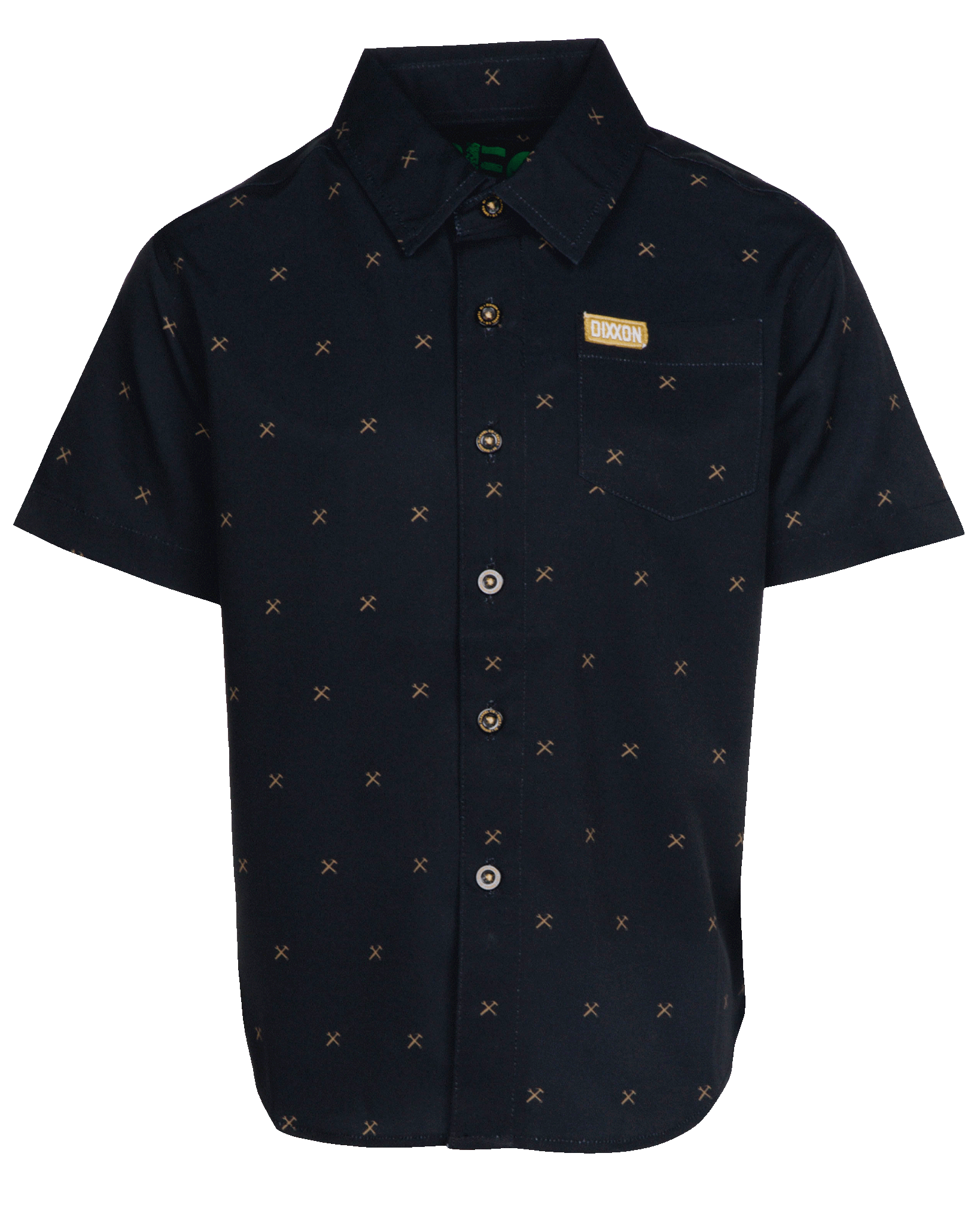 Youth Finney Short Sleeve - Black & Gold - Dixxon Flannel Co.