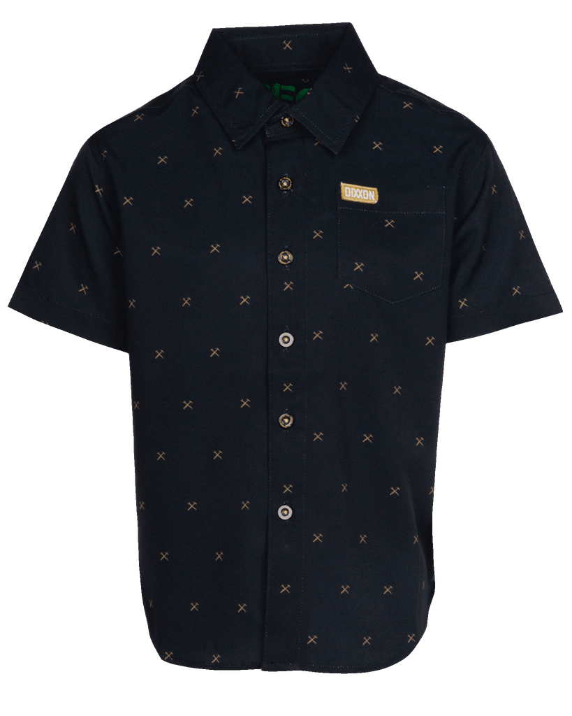 Youth Finney Short Sleeve - Black & Gold - Dixxon Flannel Co.