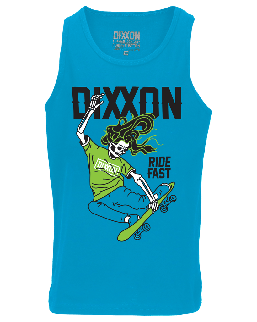 Youth Skele Skater Tank - Blue - Dixxon Flannel Co.