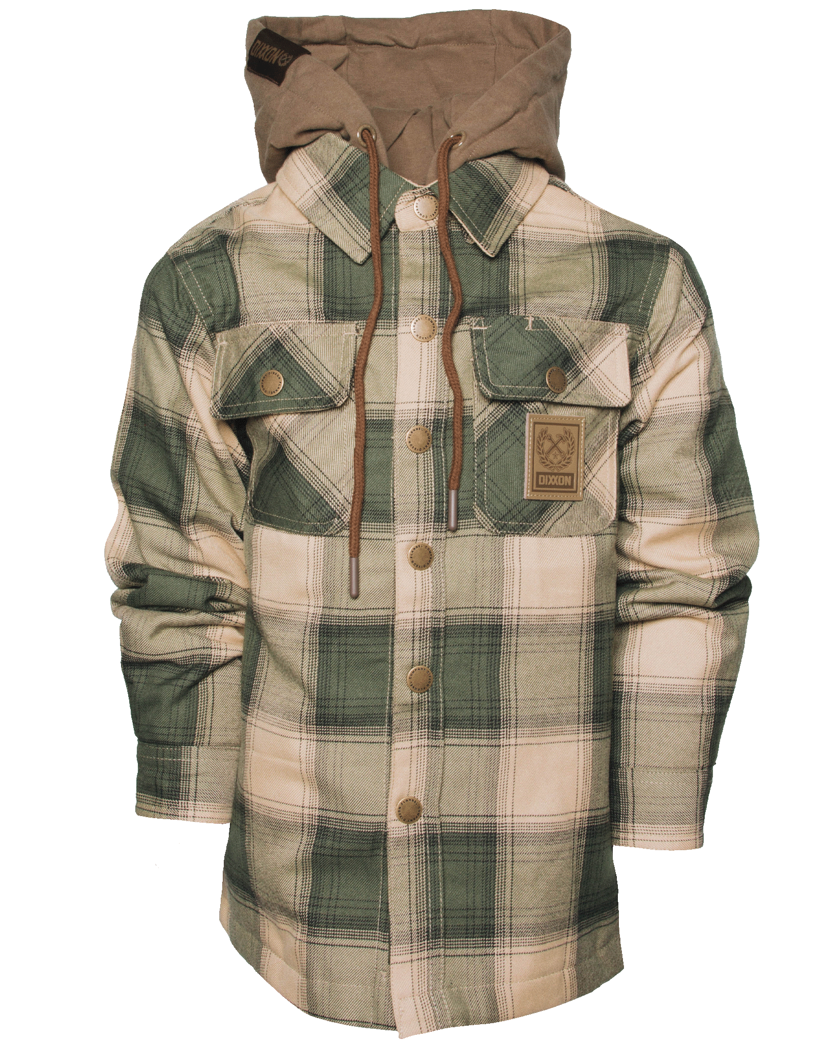 Youth flannel jacket with discount hood