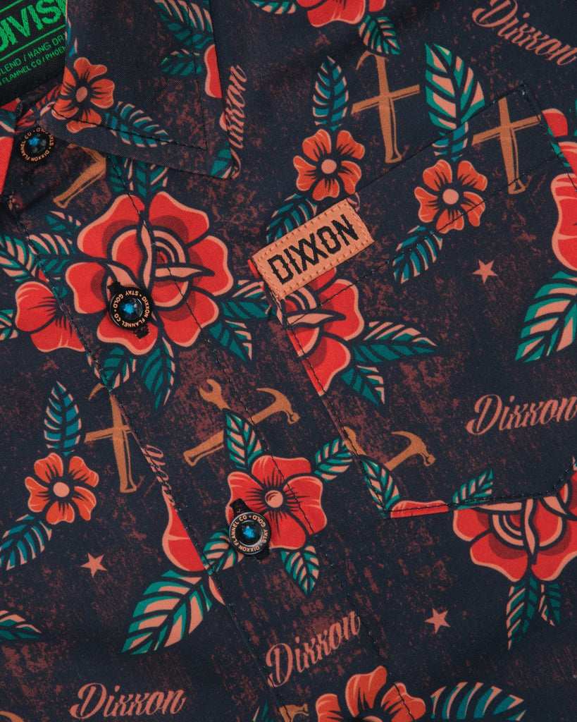 Youth Stay Gold Short Sleeve - Black - Dixxon Flannel Co.