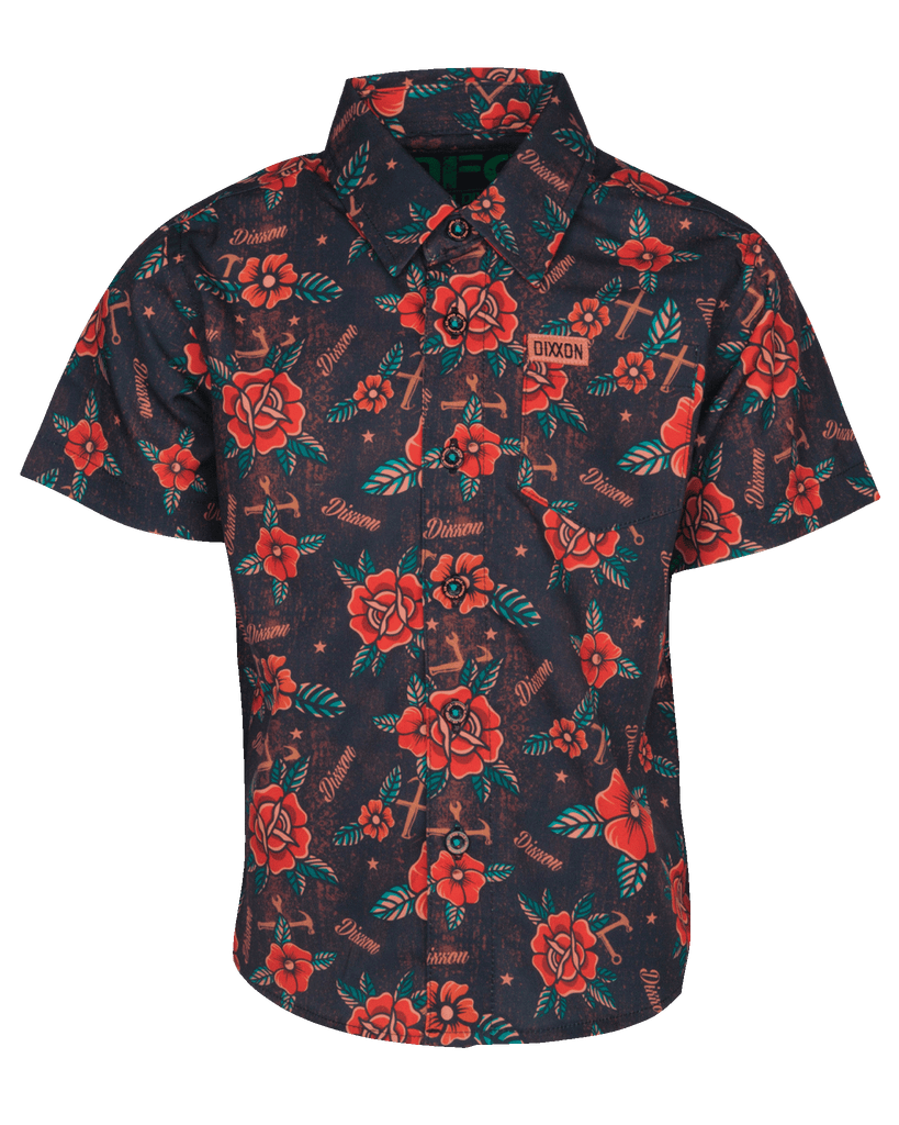 Youth Stay Gold Short Sleeve - Black - Dixxon Flannel Co.