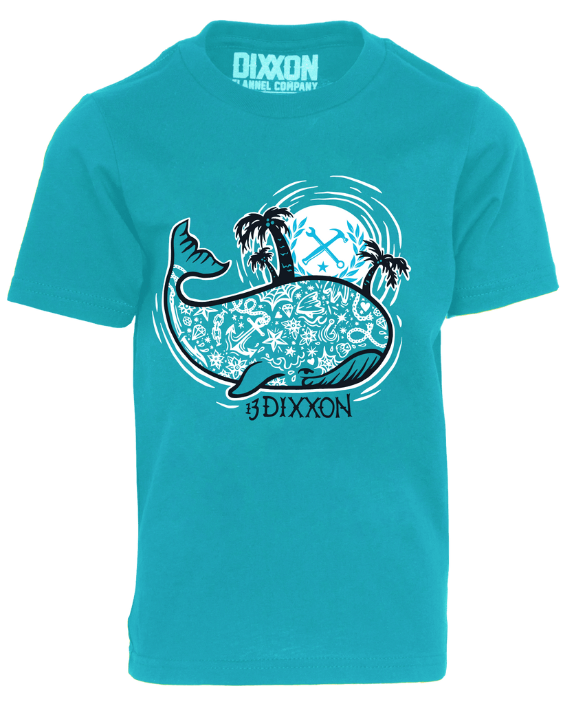 Youth Whaler T-Shirt - Blue - Dixxon Flannel Co.