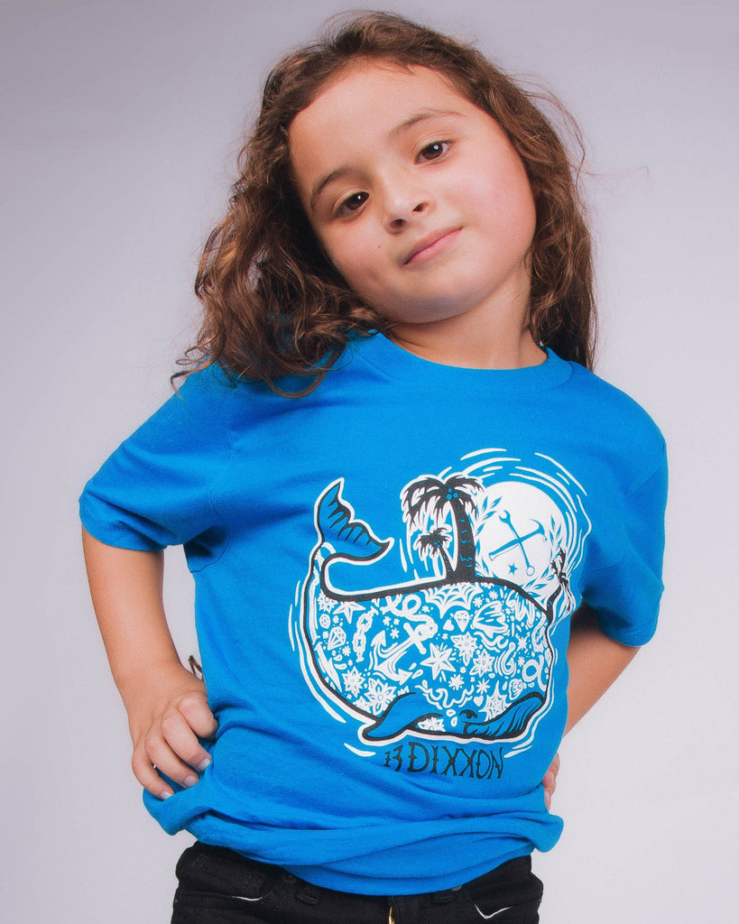 Youth Whaler T-Shirt - Blue - Dixxon Flannel Co.